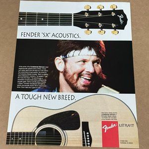 DANNY SHIRLEY - Fender Guitars - SX ACOUSTICS - 1994 Print Advertisement